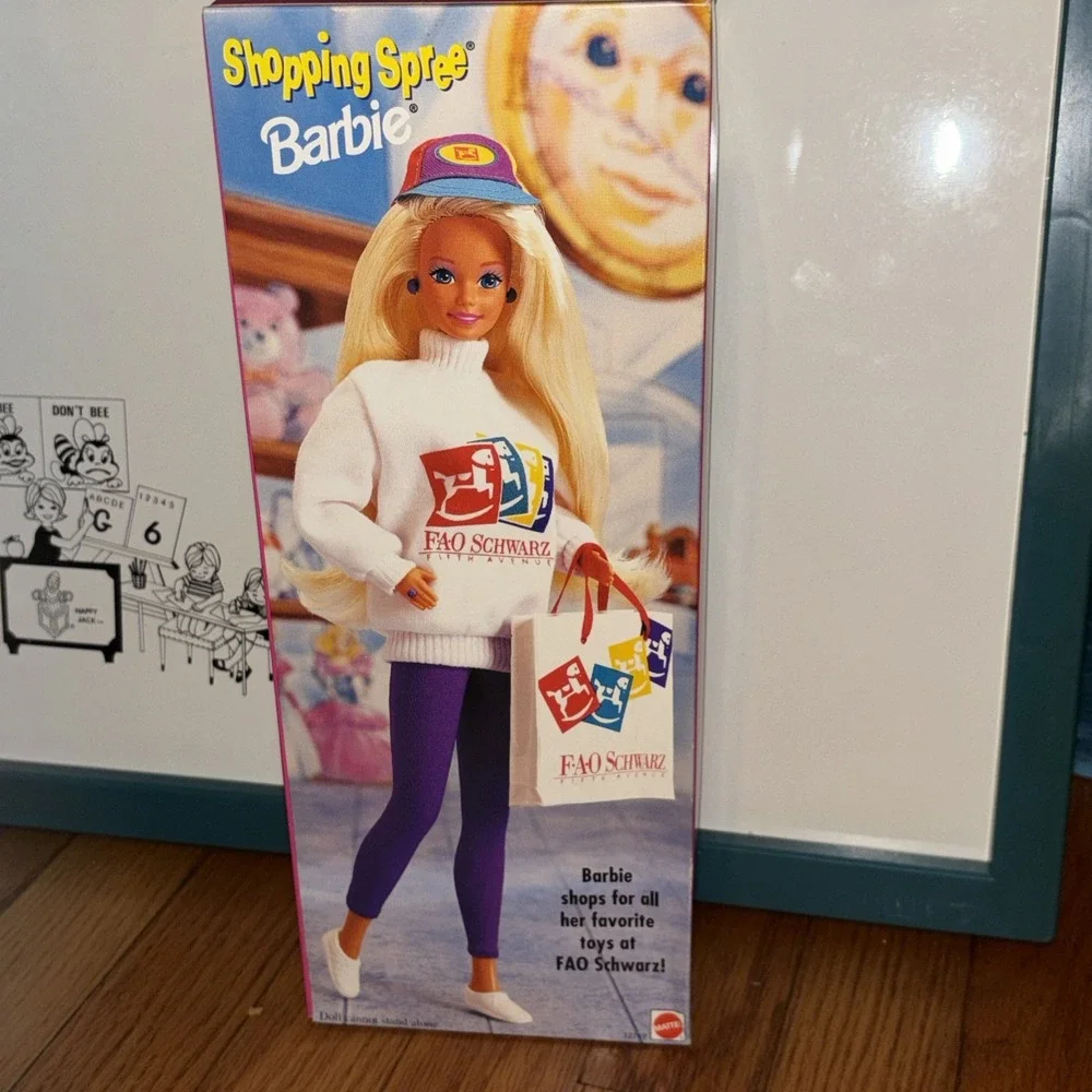 Vintage Barbie Doll Shopping Spree 12749 FAO Schwartz 80s Neon New